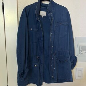 Calvin Klein Collection Blue Military Field Jacket